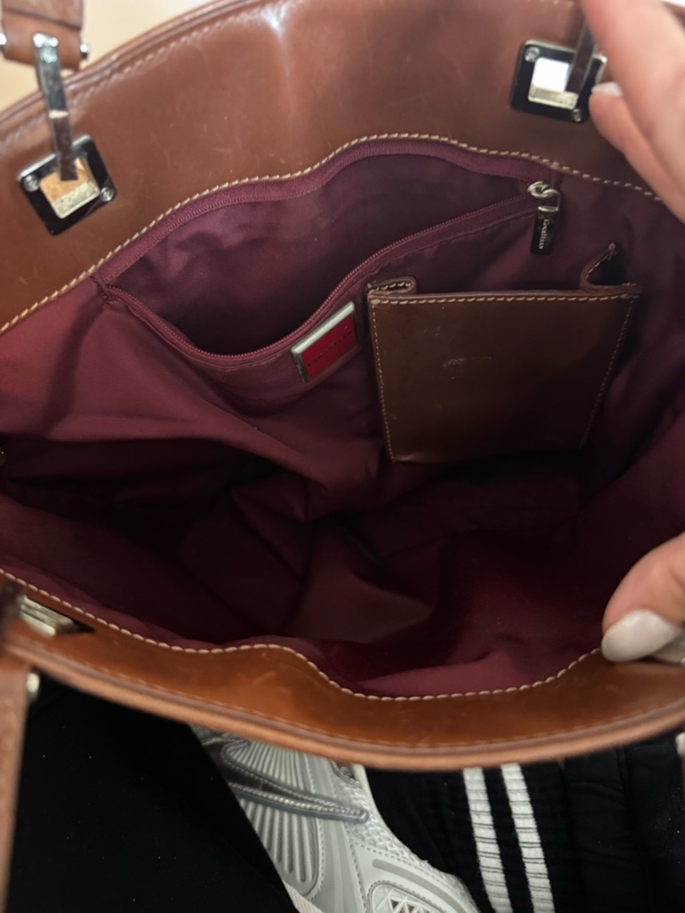 Cole Haan Brown Leather Shoulder Bag - Picture 7 of 7